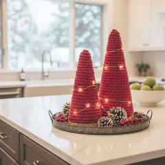 Árvore Cone de Natal Crochê P - comprar online