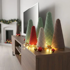 Árvore Cone de Natal Crochê G na internet
