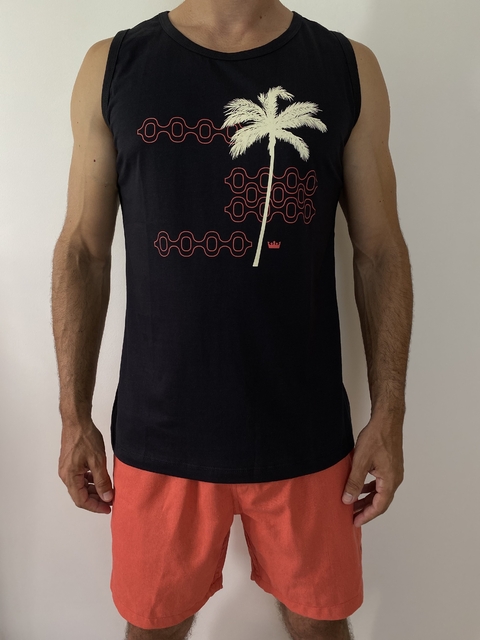 Regata Masculina Coqueiro Preto - Osklen