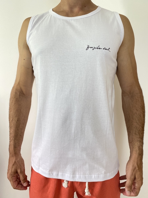 Regata Masculina Rosa Branca - Osklen