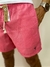 Short Masculino Linho Liso Bordado