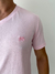 Camiseta Masculina Gola V Rosa - Martt na internet