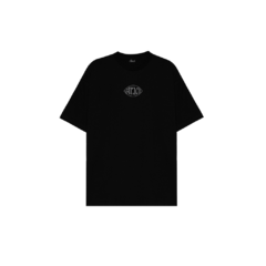 Remera simple oversize Strach "Classic" negra - Unisex - Estampado limitado.