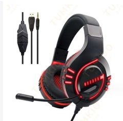 Fone De Ouvido Headset Gamer Com Led Para Computador Jogos Xbox Ps4
