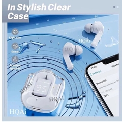 HQAi H4 8 Cores TWS Fone De Ouvido Sem Fio Bluetooth Embutido Com Microfone Cancelamento De Ruído Controle De Toque Hi-fi - loja online