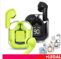 HQAi H4 8 Cores TWS Fone De Ouvido Sem Fio Bluetooth Embutido Com Microfone Cancelamento De Ruído Controle De Toque Hi-fi