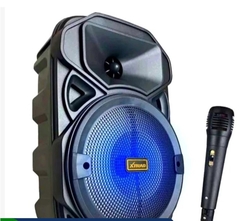 Caixa de som Bluetooth Portátil Com Microfone Luz Led XDG-65