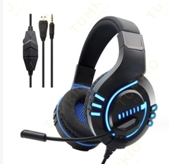 Fone De Ouvido Headset Gamer Com Led Para Computador Jogos Xbox Ps4 - Loja Aurry Store 