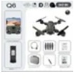 Drone SK2 Profissional - Kit 1Câmeras Ajustáveis 8K HD, Video/Foto, Wi-Fi, 360 + Bag - DronePro - loja online