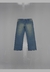Calça jeans flare exclusiva larga lavagem azul claro. - yung street