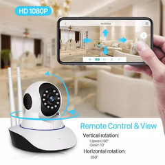 Câmera robô 3 antenas Ip Wifi com rotação 360° 720p