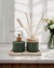 Dispenser Difusor Verde Musgo Fosco 240ml c/ Varetas | Tampa Madeira Luxo na internet