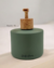 Kit Banheiro 4 Peças Verde Musgo Fosco com Bandeja Madeira – Dispenser, Difusor, Pote Multiuso - loja online