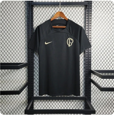 Camisa Corinthians Treino 2023/24 Torcedor Masculio - Preta