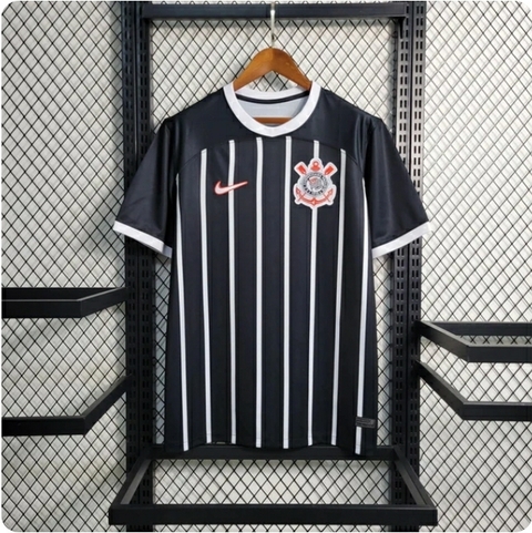 Camisa Corinthians II 23/24 Torcedor Nike Masculina - Preto+Branco