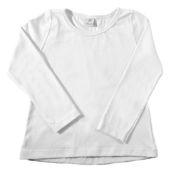 8805 Remera nena One manga larga blanca