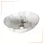 BOWL LOZA (035-4) MOD. OVALADO MARMOLEADO BLANCO C/GRIS - FRATELLI