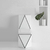 INODORO ONE PIECE DIAMOND WHITTE BLACK PREMIUM 70*37*83.5 CM - Ecoceramik