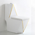INODORO ONE PIECE DIAMOND WHITTE GOLD PREMIUM 70*37*83.5 CM - Ecoceramik