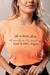 Camiseta Feminina Estonada Love Is Rare Laranja Neon Algodão
