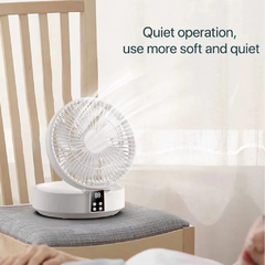 Ventilador Elétrico Portátil de Parede com Controle Remoto, Recarregável, USB - loja online