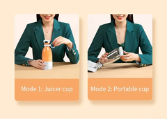 Imagem do Mini Liquidificador Portátil, 350ml, 350ml, Smoothies 1400mAh, SUCO FRESCO
