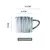 Caneca de cerâmica listrada 200ml na internet