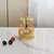 Imagem do Pote em vidro com tampa Butterflay, detalhes em dourado