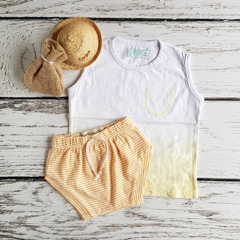 Short ALDO amarillo rayas 18-24 meses