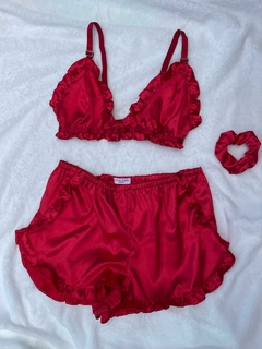 Combo Pijama Margarette + Scrunchie + Antifaz - comprar online