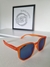 Óculos 027-The Beach Laranja Fosco Lente Espelhada Azul - comprar online