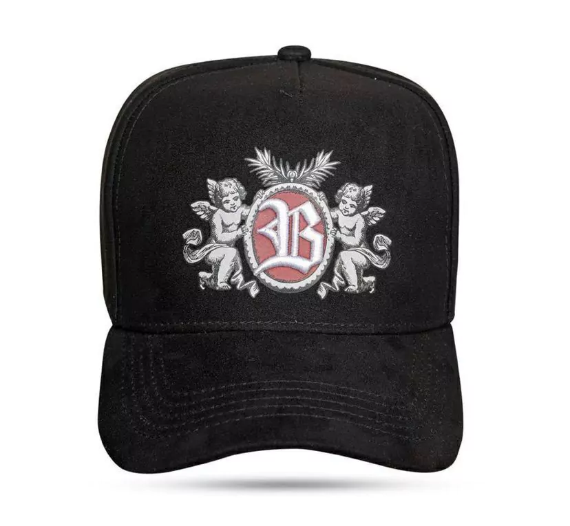 Boné Snapback Suede Preto Angel