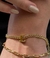 Pulseira grumet uma letra - comprar online