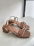 Sandália Salto Baixo Elástico - comprar online