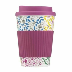 Vaso con Tapa de Silicona + Agarradera de Silicona para Cafe (Polimero) - tienda online