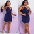 Vestido Jeans Com Lycra Elegância em Moda - comprar online