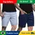 Kit 2 Bermudas Jeans Masculina Algodão Lavagem Clara + Média Tendência Moda v - comprar online