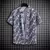 Camisa estampada de manga curta tropical masculina, tops casuais unissex, 14 nú - loja online