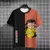 Gato Samurai Japonês, masculino e feminino, camiseta estampada em 3D, moda casu