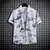 Camisa estampada de manga curta tropical masculina, tops casuais unissex, 14 nú - DAPPER