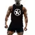 Camisa de corrida com estampa de caveira masculina, ginásio Y2K, colete esporti - loja online