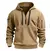 Conjunto de capuz com zíper múltiplo masculino, casaco solto, pulôver esporti