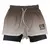 2 em 1 shorts de corrida para homens, shorts esportivos, passeio, dupla camada, - DAPPER
