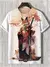 Camiseta masculina estilo japonês Samurai Cat gráfica 3D impressa, camiseta ca - DAPPER