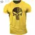Imagem do Camiseta masculina com gola em O com impressão 3D, crânios patriótico militar