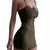 Vestido feminino com suspensor de cinta de espaguete, sexy, monocromático, vest - comprar online