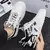 Sapatilhas de skate de couro masculino, sapatos casuais, esportes de corrida ao
