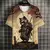 Gato Samurai Japonês, masculino e feminino, camiseta estampada em 3D, moda casu - comprar online