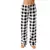 Pijama xadrez de Natal feminino, calças largas, moda casual, roupas de moda, ou - DAPPER