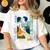 Camisetas Nana Anime femininas, camiseta feminina em quadrinhos, roupas de verã
